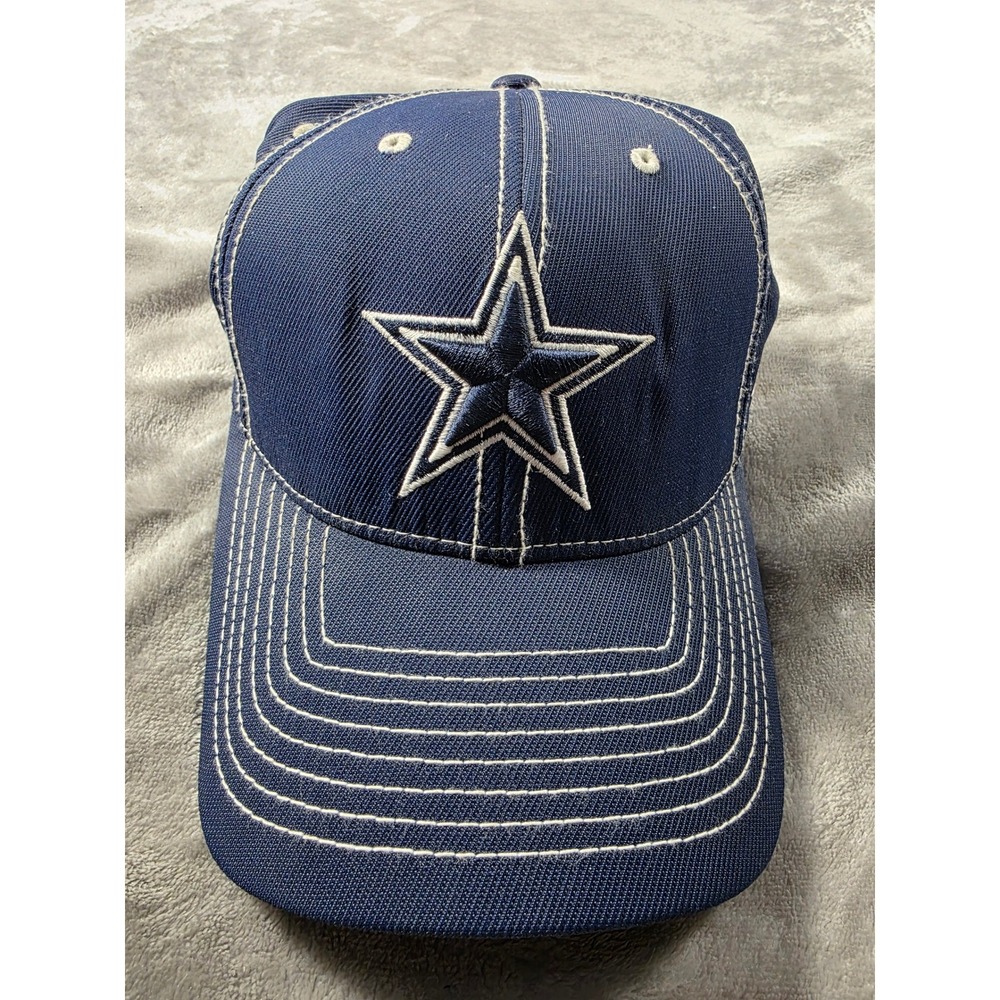 Reebok Dallas Cowboys Hat Mens OSFA Navy Blue NFL Authentic Sideline Cap